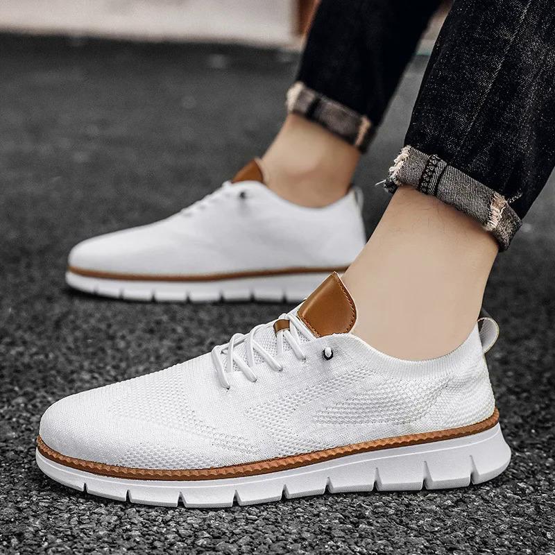 Men Casual Shoes Breeze Stylish Oxfords Fashion Formal Business Urban Shoes for Male Non Slip Dress Sneakers for Party