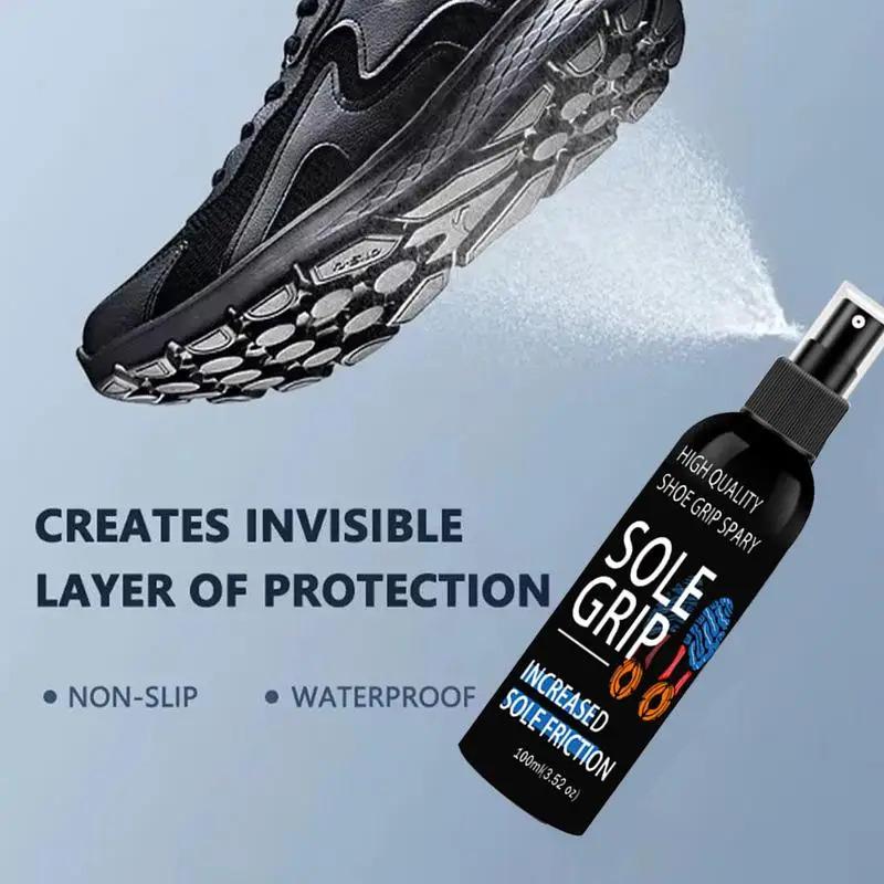 Sports Shoe Grip Spray 100ml Basketball Shoe Bottom Sole Spray Shoe Traction Enhancer Basketball Court Shoe Grip for Sneaker