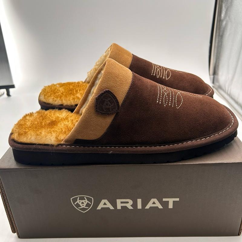 Ariat Men’s Silversmith Square Toe Scuff Slipper (chocolate)