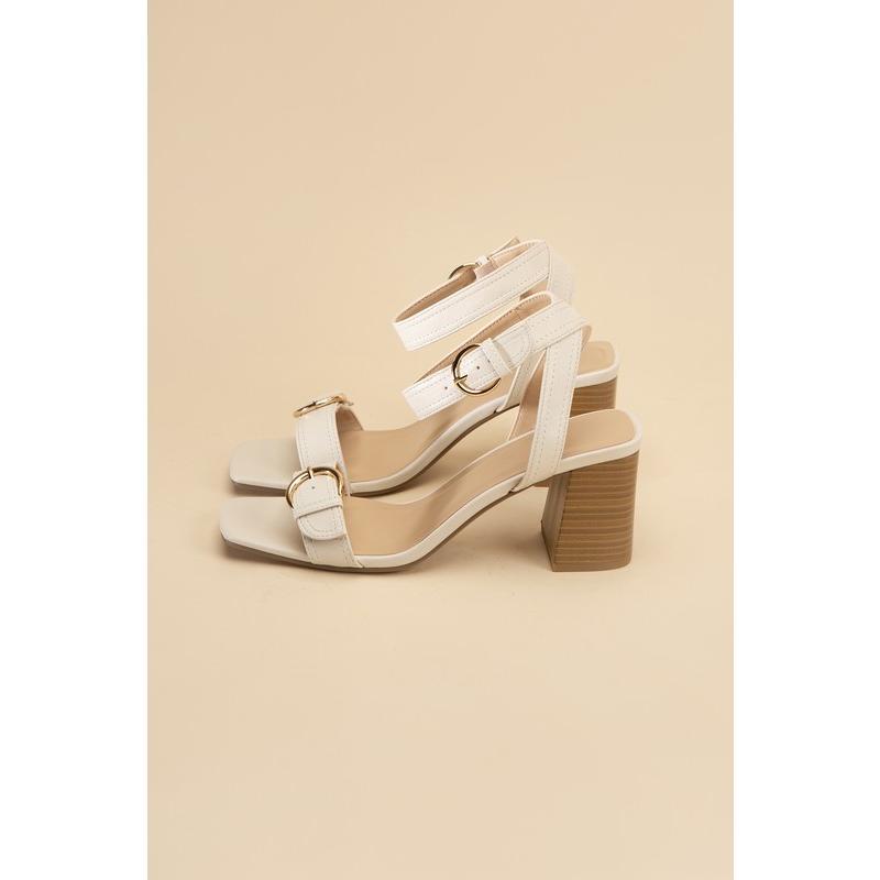 Fortune Dynamic TREATY-S Buckle Sandal Heel Shoe Summer