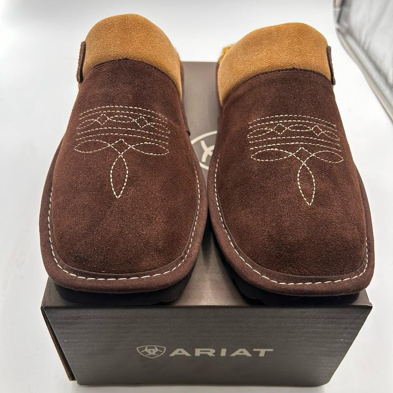 Ariat Men’s Silversmith Square Toe Scuff Slipper (chocolate)