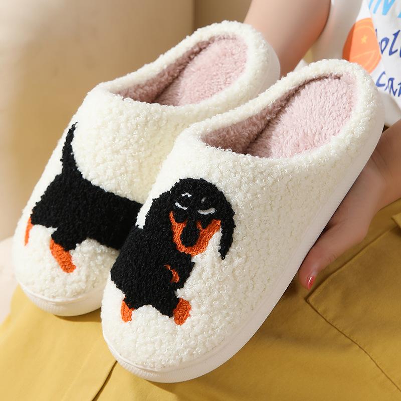 Comfortable women's slippers fuzzy memory cotton comfortable winter cute slippers fashionable indoor soft warm slippers Girl Walking Shoes