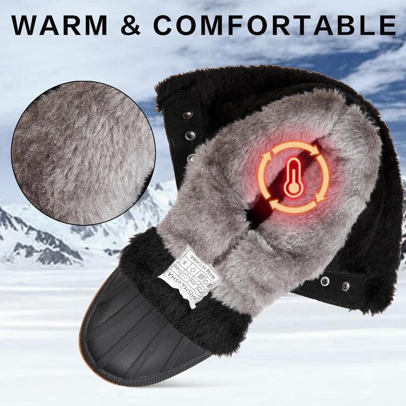 [Black Friday Sale] Mishansha Comfort and Cozy Mens Snow Boots Warm Winter Waterproof Shoes Outdoor Duck Boot