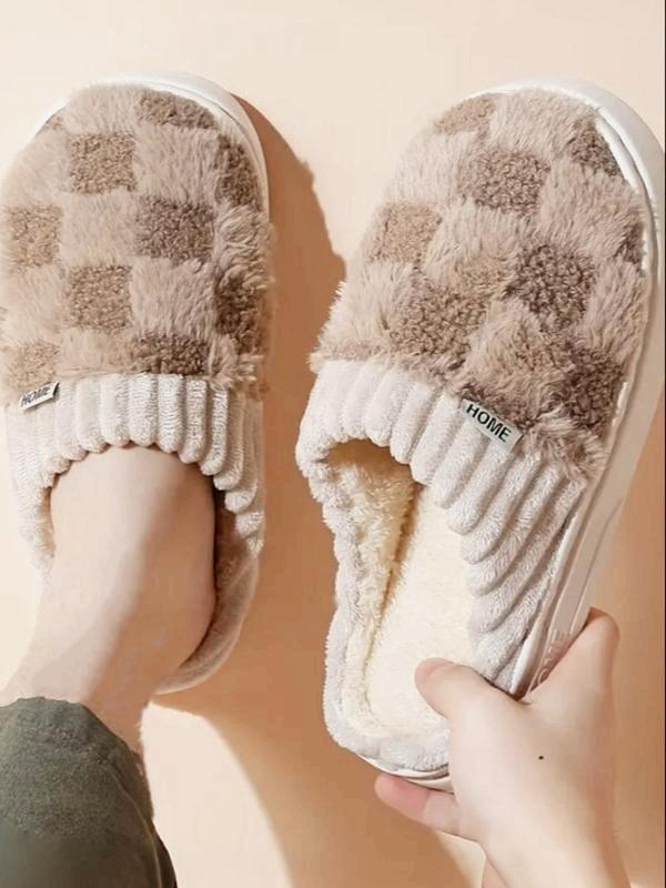 Cute, casual, soft and comfortable home warm cotton slippers, pink and soft, suitable for indoor and outdoor use in autumn and winter