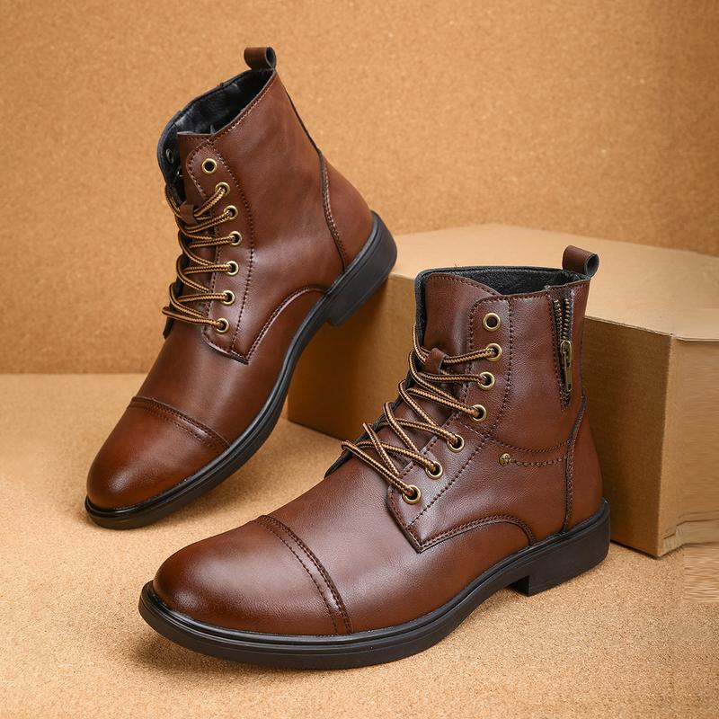 Men's Fashion Boots Classic Combat Boots Dress Boots