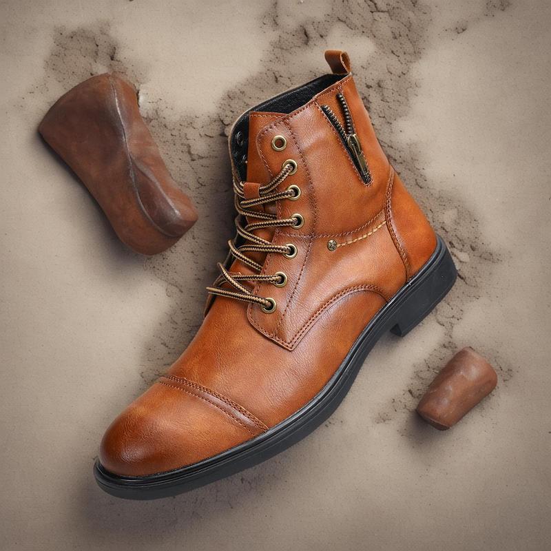 Men's Fashion Boots Classic Combat Boots Dress Boots