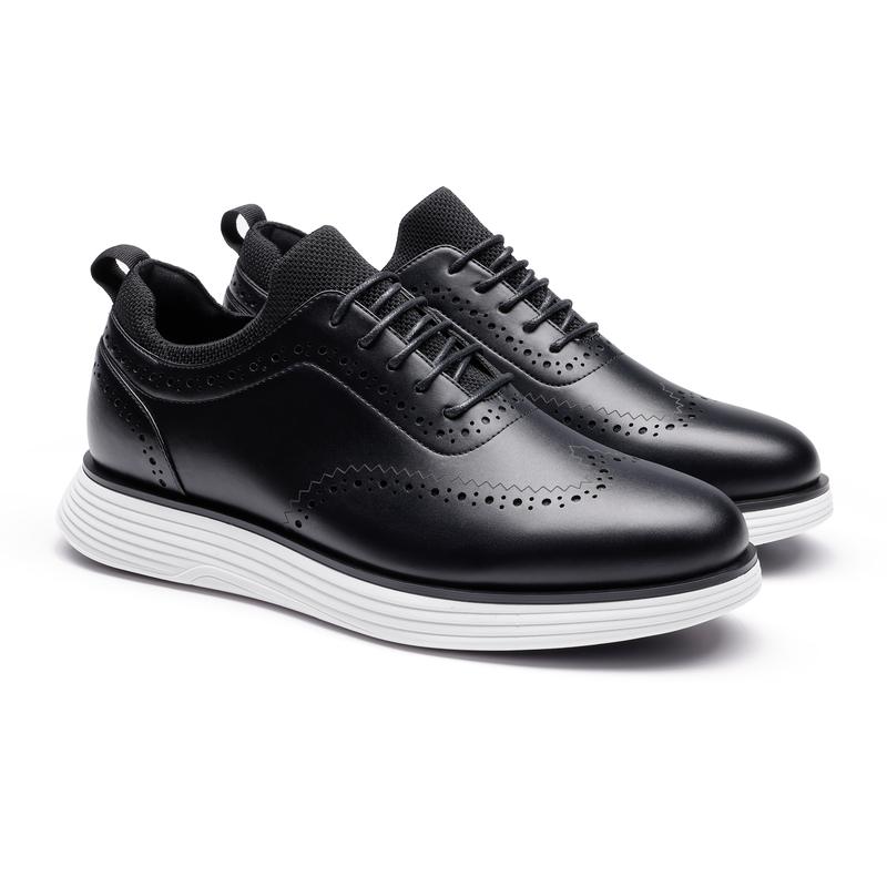 Bruno Marc MaxFlex SuiteCraft Men's Smart-Casual Casual Wingtip Dress Sneakers with Color Contrast Detail - Sports Shoes