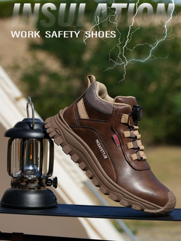 Men's Anti-smash and Anti-puncture Safety Shoes, Casual Comfortable Breathable Non-slip Work Shoes, Fashionable Shoes for Daily Wear