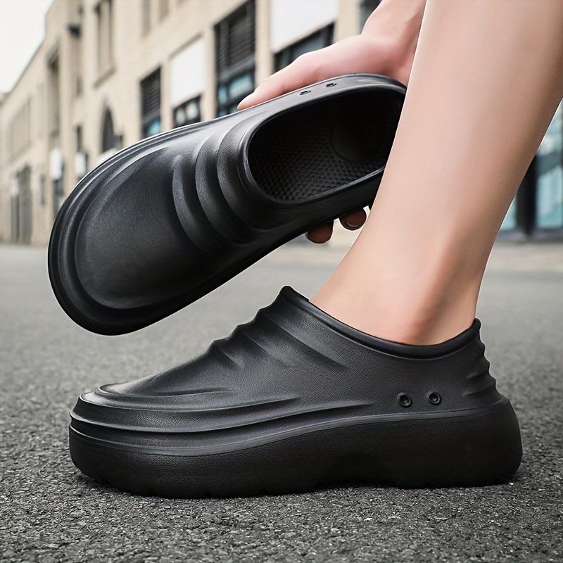 2024 New Men's Shoes Chef Shoes Non-Slip, Waterproof and Oil Resistant for Kitchen Work Bandage Dress Women's Shoes Work Shoes Slip-on Platform