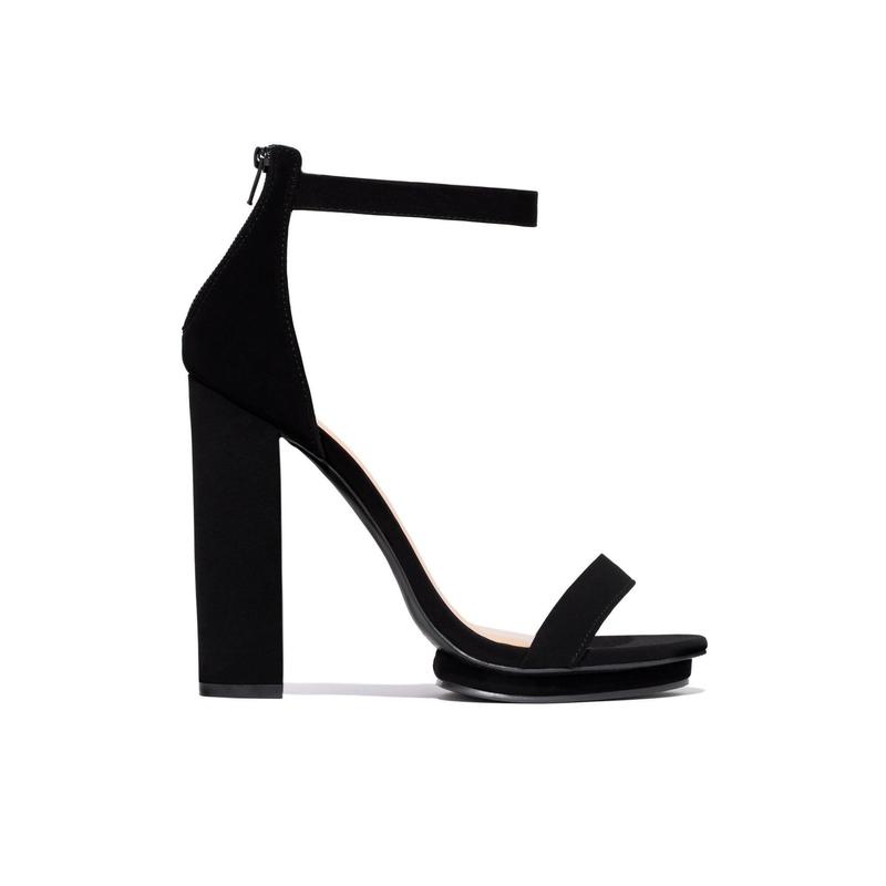 New View Block High Heels - Black