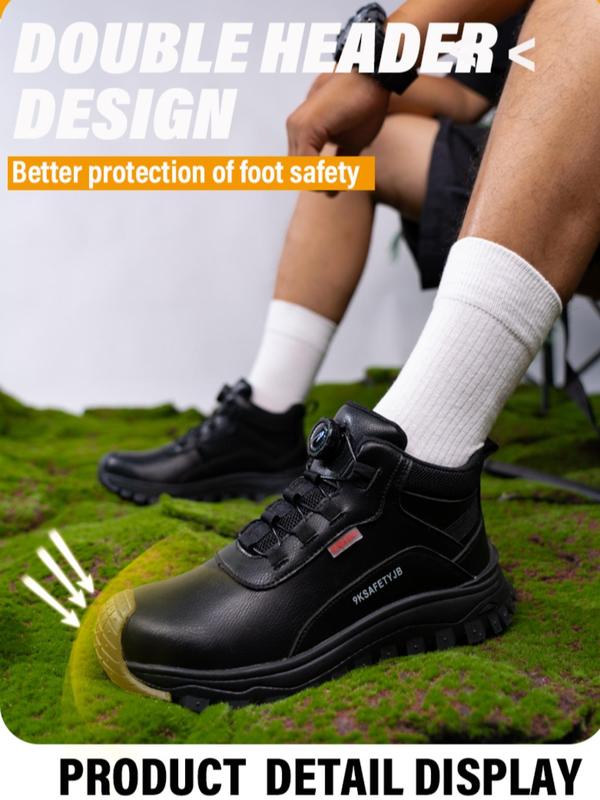 Men's Anti-smash and Anti-puncture Safety Shoes, Casual Comfortable Breathable Non-slip Work Shoes, Fashionable Shoes for Daily Wear