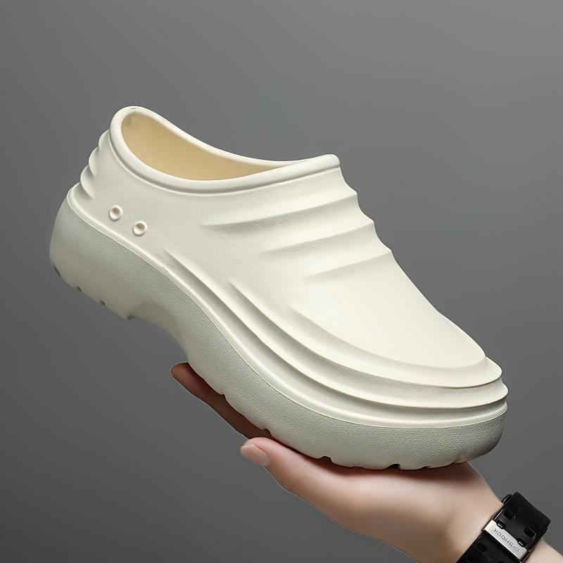 2024 New Men's Shoes Chef Shoes Non-Slip, Waterproof and Oil Resistant for Kitchen Work Bandage Dress Women's Shoes Work Shoes Slip-on Platform