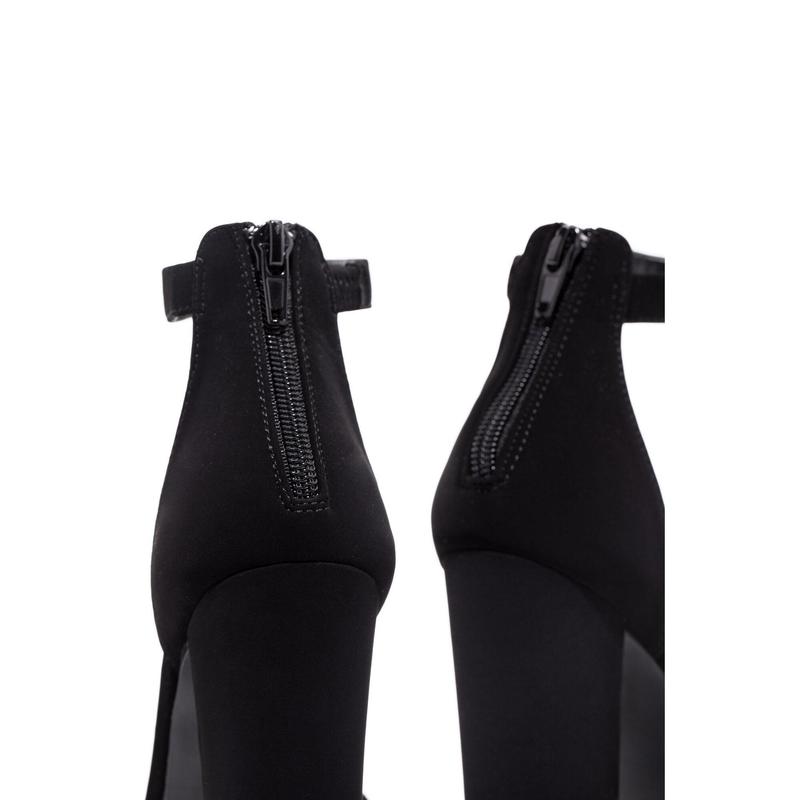 New View Block High Heels - Black