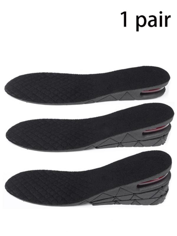 Invisible Height Increasing Insoles for Men and Women, 1 Pair Solid Color Breathable Air Cushioned Heel Insoles, Cut-to-size Full Pads for Daily Use