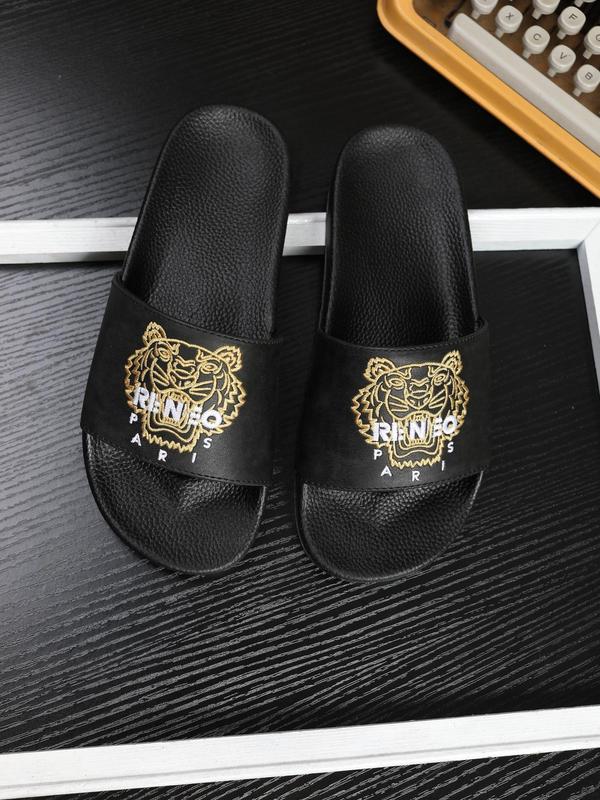 Men's Fashionable Tiger Head Embroidery Slippers, Casual Comfortable Home Slippers, Soft Non-slip Slippers for Indoor & Outdoor Wear