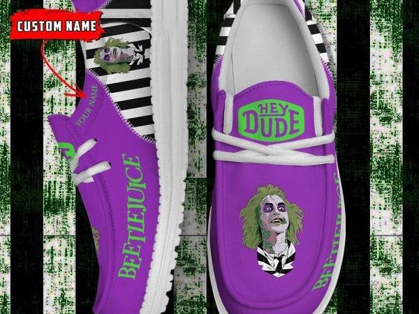 Beetlejuice 2024 Never Trust The Living Personalized Hey Dude Shoes, Loafer Shoes