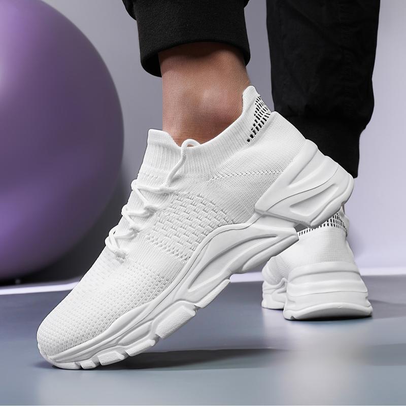 Men's New Casual Lace Up Low Top Sneakers for Treadmill Wear As Father's Day Gift, Lightweight Breathable Comfortable Sports Running Shoes for Daily Wear, Perfect for Students and Outdoor Sports, Men's Workout Sneakers