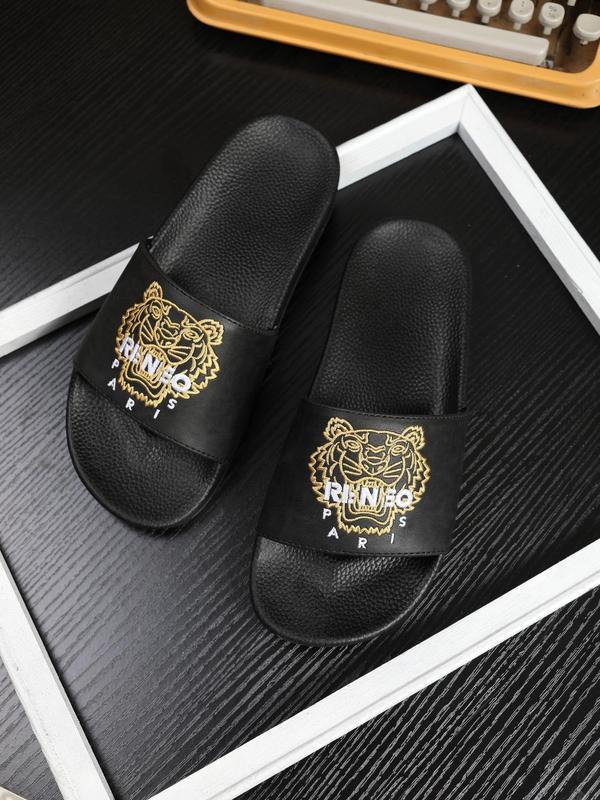 Men's Fashionable Tiger Head Embroidery Slippers, Casual Comfortable Home Slippers, Soft Non-slip Slippers for Indoor & Outdoor Wear