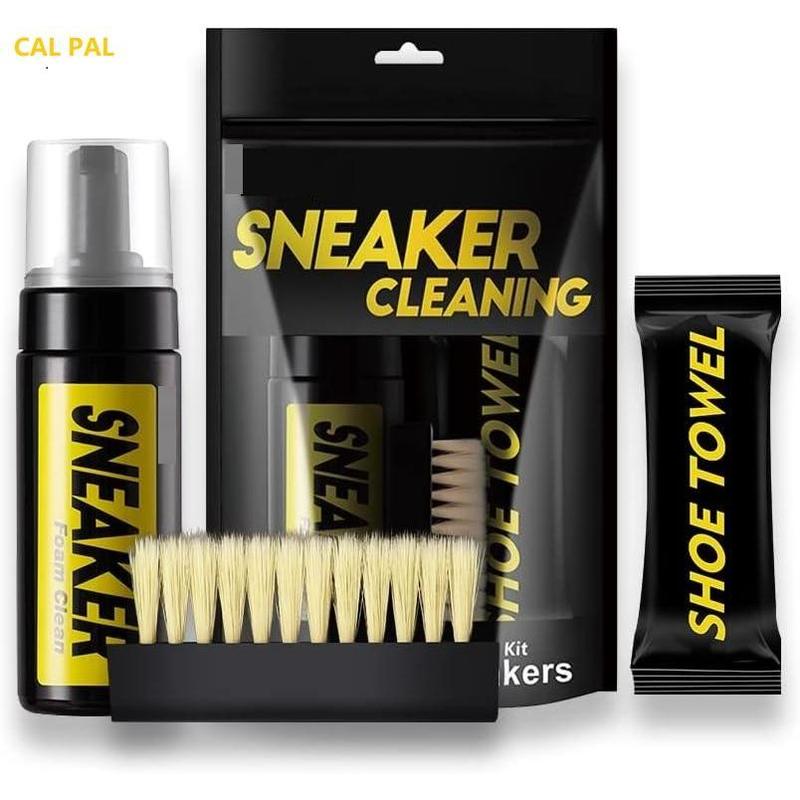 SHOE CLEANER KIT,Shoes Cleaning Kit for Sneaker, Water-Free Foam Sneaker Cleaner 5.3Oz with Shoe Brush and Cleaning Towel, Work on Most Shoes