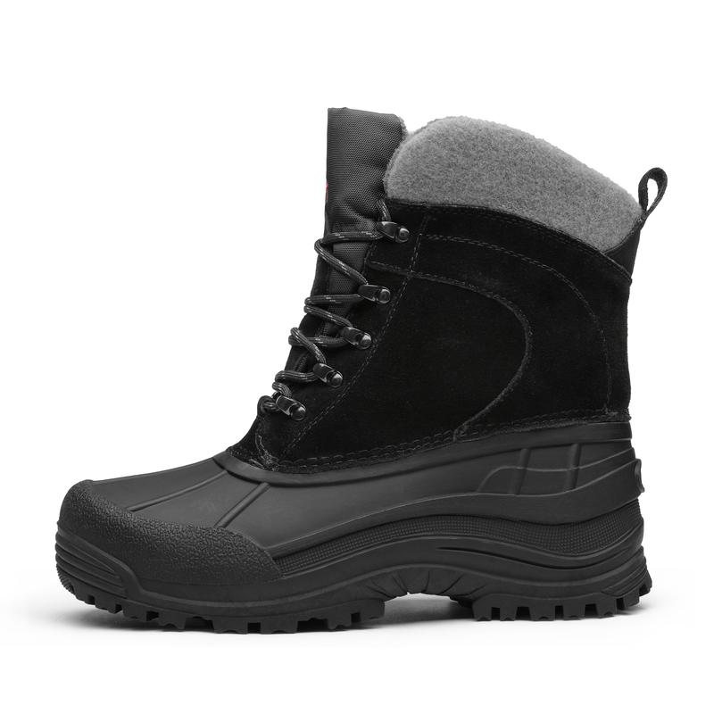 NORTIV8 Men's Fur Lined Waterproof Snow Boots