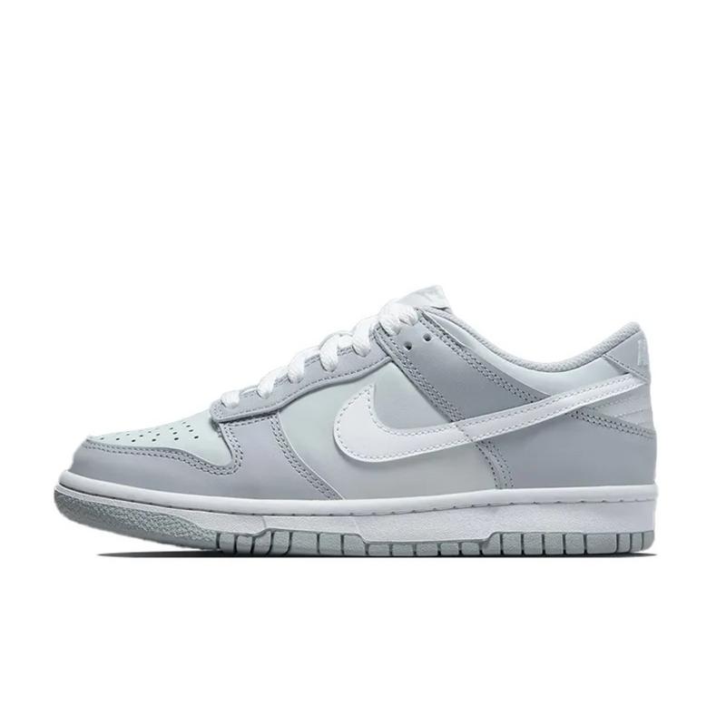 Nike Dunk Low ‘Two-Toned Pure Platinum Wolf Grey’ Youth   Women’s - Perfect Neutral for Casual Wear Sneaker Walking Shoes Trainer Sports Shoes