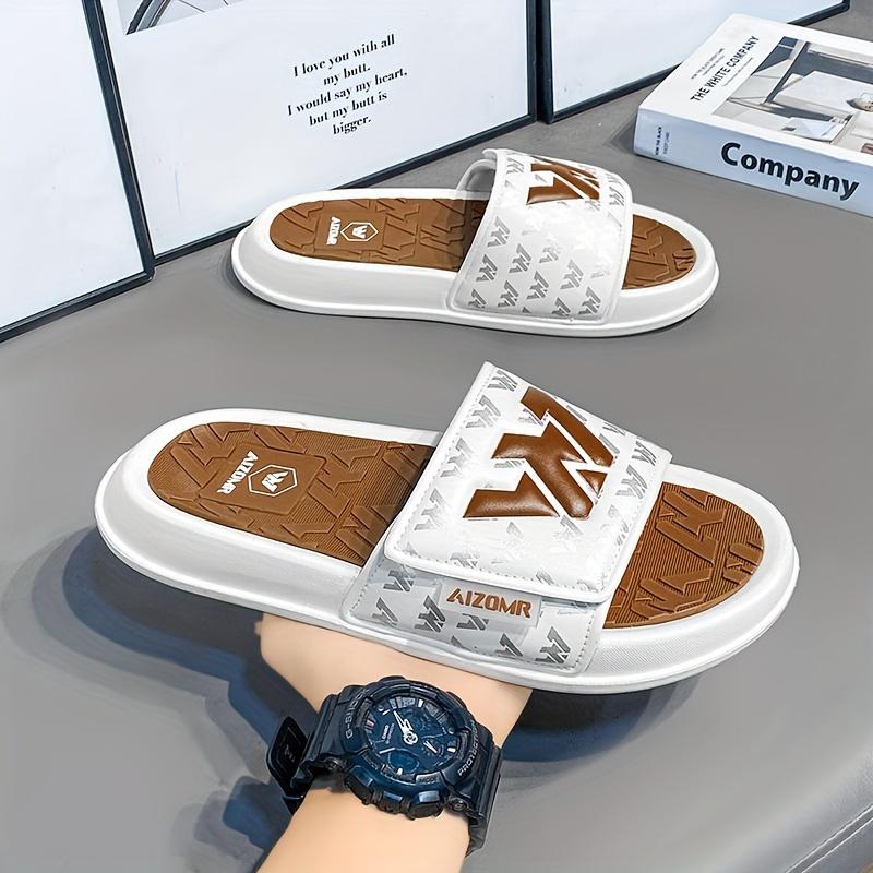 Sleek Slide-In, Summer 2024 Trendy Men's Slides - Casual & Stylish, Non-Slip Sole, EVA Material, Perfect for Casual Attire