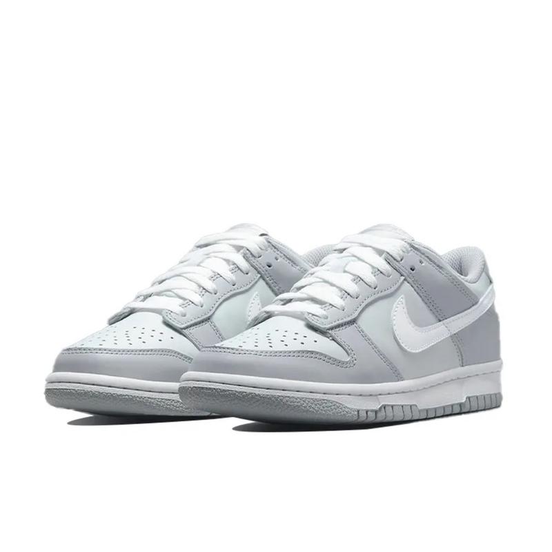 Nike Dunk Low ‘Two-Toned Pure Platinum Wolf Grey’ Youth   Women’s - Perfect Neutral for Casual Wear Sneaker Walking Shoes Trainer Sports Shoes