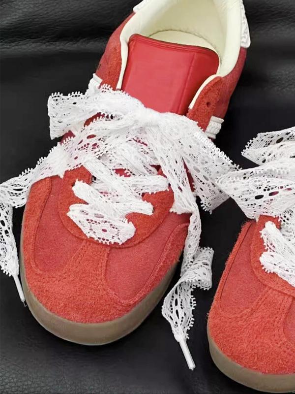 Solid Lace Shoelaces, Elegant Shoelaces for Women's Shoes, Fashionable Shoes Accessories for Daily Use