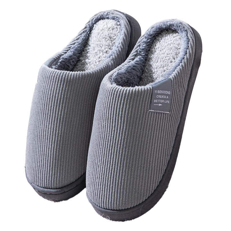 Womens Indoor Memory Foam Cotton Scuff Slippers Slip On House Shoes Flats Breathable Lightweight Washable Non Skid Rubber Soles