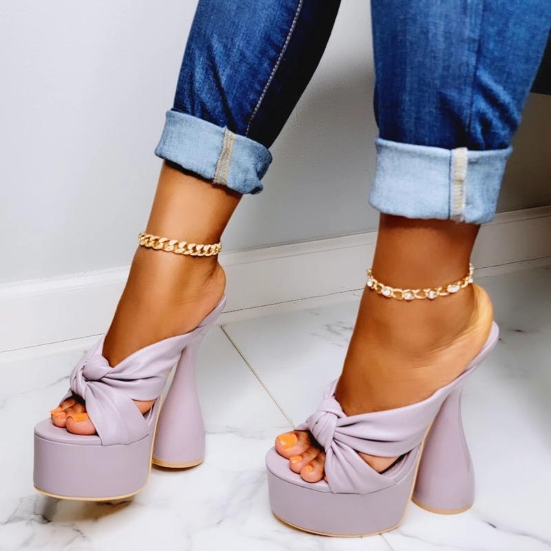 Evalyn - Lilac - Platform heels