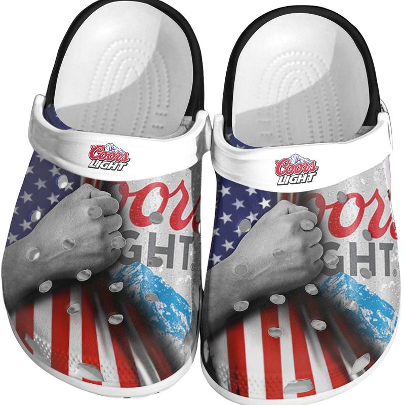 Coors Light Clogs, Coors Light Shoes, Beer CLogs Footwear Comfort Women Walking Shoes Girl Sandal