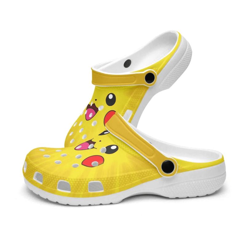 Pika Pocketmonster Clogs, Gift For Him And Her