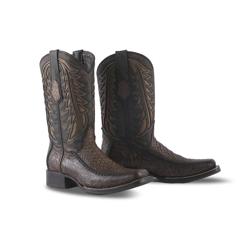 Men's Boot Python Cafe E680 Rodeon Toe