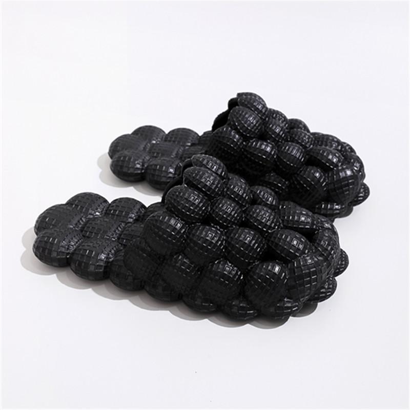 Men's Massage Bubble Slides With Charms, Trendy Cushioned Funny Non-slip Spa Slippers, Golf Ball Slides, Cloud Slippers