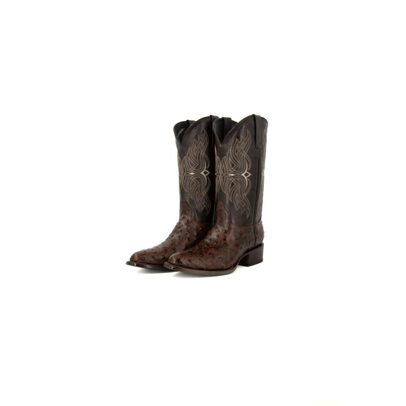 Ostrich Round Toe Cowboy Boot FINAL SALE