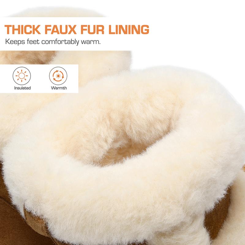 DREAM PAIRS [FuzzyChic Plush Platform] Thick-soled Fluffy Snow Boots