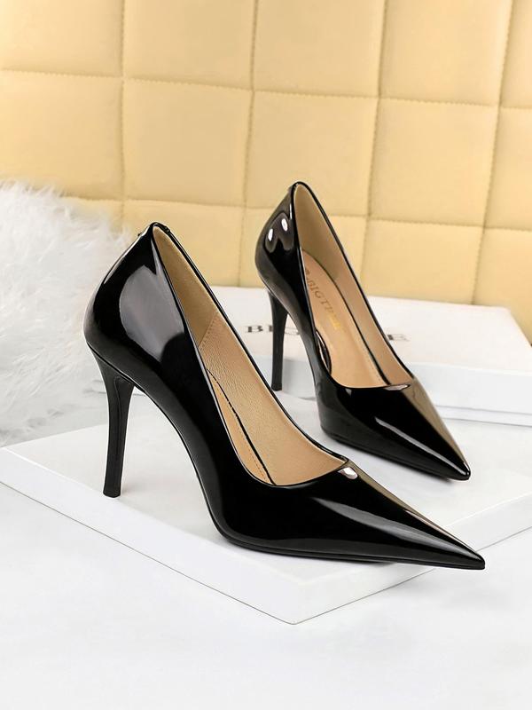 Women's Fashionable Solid Color Stiletto Heels, Elegant Pointed Toe High Heels for Party, Daily Clothing Decor for Women & Girls